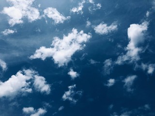 blue sky with clouds