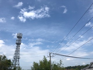 power lines and sky