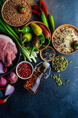 Organic food concept