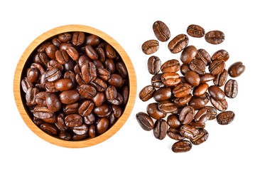 coffee bean isolated on white background