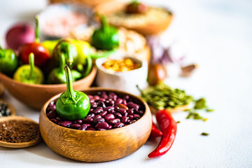 Organic food concept