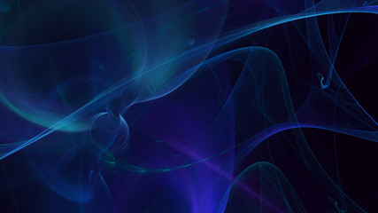 Fototapeta premium 3D rendering multicolored abstract fractal on black background