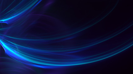 3D rendering multicolored abstract fractal on black background