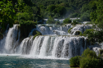 skradinski buk waterfall national park krka croatia