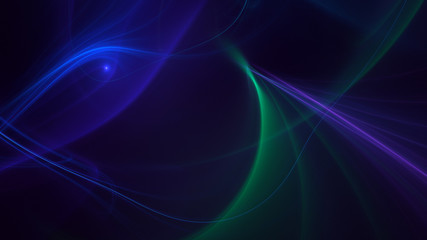  3D rendering multicolored abstract fractal on black background