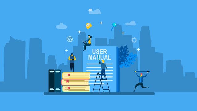 Website or landing page of Document specification requirements with Tiny People Character Concept Vector Illustration, Suitable For web landing page,Wallpaper, Background, Card, banner,