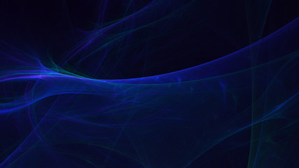  3D rendering multicolored abstract fractal on black background