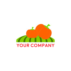 Farm House concept logo, with fruit
