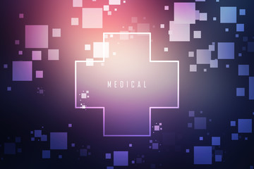 Obraz premium 2D illustration medical structure background