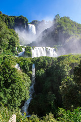 View of the Cascata delle Marmore, in Italy