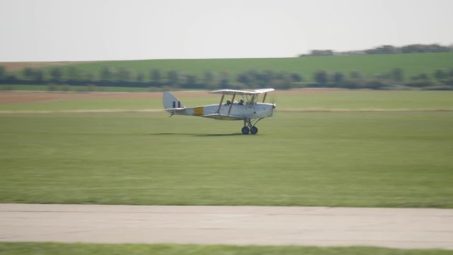 Bi Plane takes off