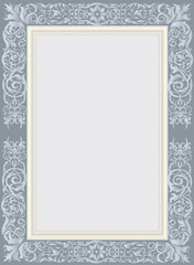 blue frame with pattern