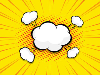 blank speech bubble comic book, pop art © nakedcm