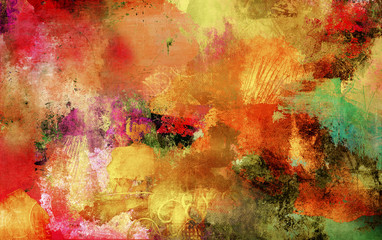 herbstfarben texturen malerei farben banner © bittedankeschön