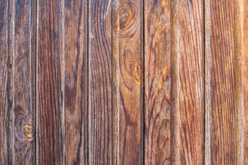 Wooden background. Brown wood rails fence. Striped background.