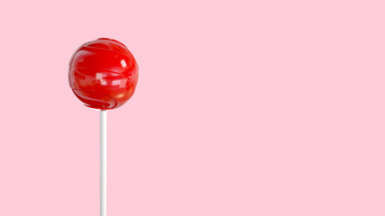 Candy 3d rendering includes clipping path. 3d illustration.