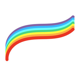 Love parade. LGBT community. Human rights. Flat editable vector symbol illustration