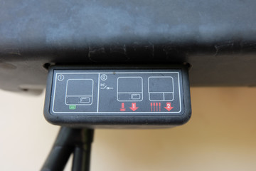 closeup​ part of​ inverter​ for​ Solar​ cells.