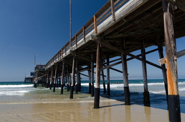 Frames made by Newport Beach pier stucture