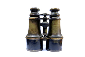 vintage binocular from world war 1 era, looking to the past of world history