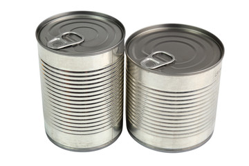 Tin can. Isolated with clipping path.
