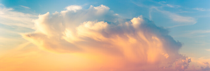 Natural background of the colorful panorama sky, During the time sunrise and sunset © Przemyslaw Iciak