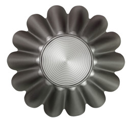 Fluted Cake Tin, Mould, Pan. Cupcake (Brioche, Tart, Sponge) Muffin Tin. Non Stick. Isolated with clipping path.
