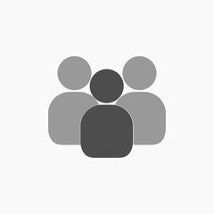 business people group icon isolated on white background. business sign organization teamwork with manager and staff. business leader and employee. leadership concept.