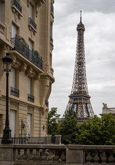 Fototapeta na wymiar Eiffel tower in Paris , France