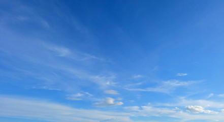 landscape blue sky and the clouds. beautiful​ blue​ sky​ and​ Cloud​y.​ landscape​ beautiful​ sky​ on​ rainy​ season.