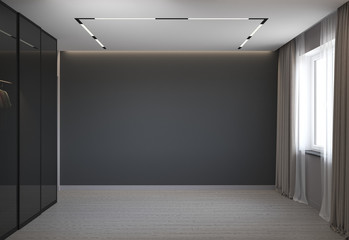 empty room, interior visualization