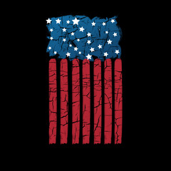 illustration showing america flag  gurunged background