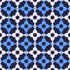 Traditional Islamic design. Vector ornamental seamless background. Geometric patterns in the oriental style. Can be used for wallpaper, textile, invitation card, wrapping, web page background.