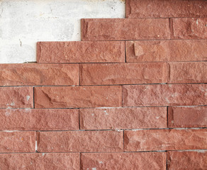 Obraz premium Old brick wall texture background, copy space.