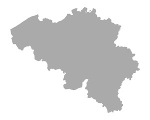 Karte von Belgien