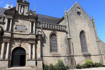 Eglise Saint Gildas dans la ville de Auray - Département Morbihan - Bretagne - France - Extérieur de l'Eglise