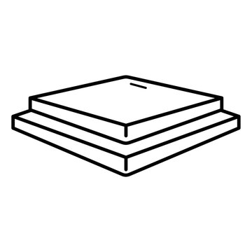recommend clip art: Podium icon in outline style