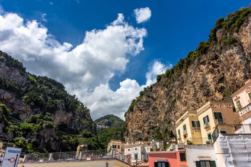 &nbsp;Italy, Atrani, Amalfi coast, panorama