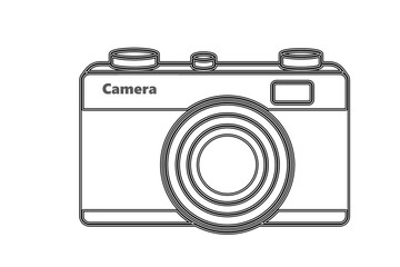 camera on white background