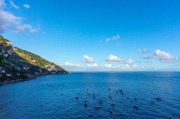Obraz na płótnie Canvas Italy, Positano, panorama of the coast