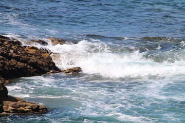 Fototapeta premium La côte sauvage - Littoral de la presqu'île de Quiberon - Département Morbihan - Bretagne - France