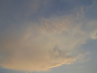 Evening  Sky with Thin Clouds
