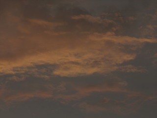 Evening  Sky with Thin Clouds