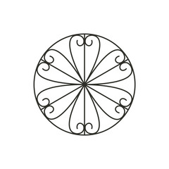 Isolated garden decoration icon, vector