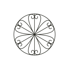 Isolated garden decoration icon, vector