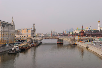 Naklejka premium view on moscow river