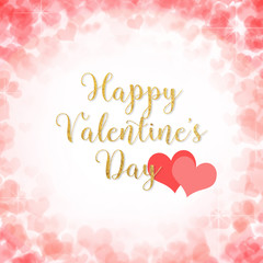 Fototapeta na wymiar Happy Valentine's day greeting card