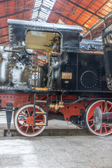 Fototapeta na wymiar  Old steam train restored