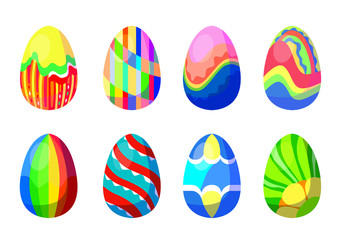 easter egg design on white background illustration vector