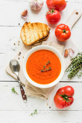 Tomato Soup with grilled cheese